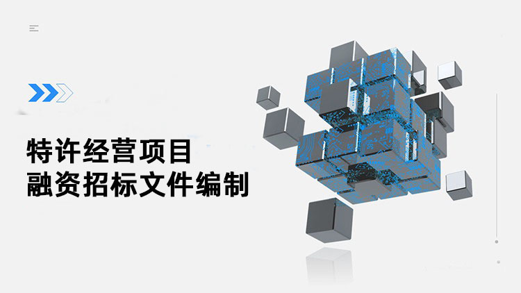特许经营项目融资招标文件编制