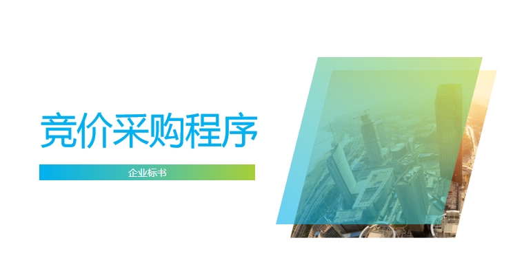 竞价采购程序